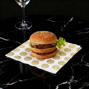 Papier ciré réutilisable pour emballer les aliments, papier ciré pour hamburger, sandwich, rouleau de poulet, boulette de riz, logo personnalisé - Product Image 5