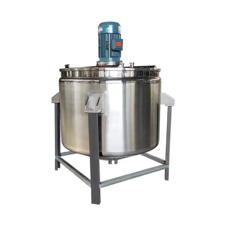 Open top paddle paint ointment jacketed mixing tank agitator 500l toothpaste cream mixer machine