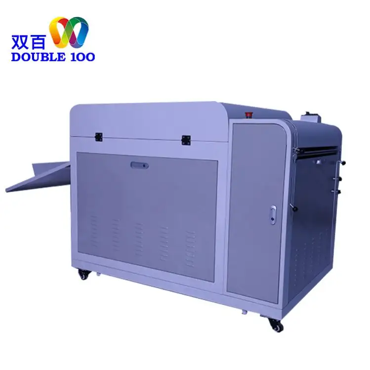 Double 100 Water Base Varnish Coating Machine Art Paper Coating Machine Water Based Glue Laminating Machine