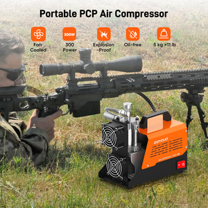 Compresor de Aire de Alta Presión GOYOJO 12V PCP 300Bar 4500Psi Sin Aceite para Tanques de Paintball, Bomba de Aire con Convertidor de CA 110V 120V - Product Image 2