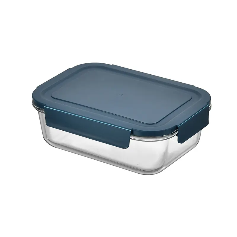 Magnetron En Oven Veilig Glazen Lunchbox Glazen Container Set Met Deksel Picknick Volwassen Kantoor Bento Box