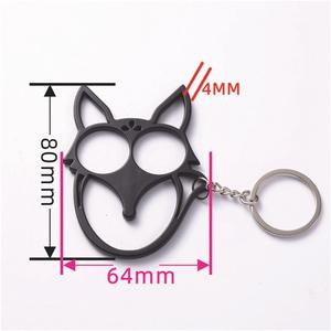 Nuevo Llavero de Aleación de Zinc con Diseño de Cabeza de Zorro de Dibujos Animados, Multifuncional, Portátil, Lindo, para Niñas, Regalo Promocional para Exteriores - Product Image 5