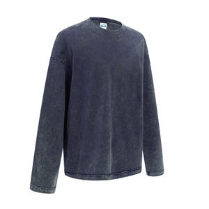 Camiseta de Manga Larga de Algodón Puro de 325G, Lavada y Cosida, de Peso Pesado, Talla Americana, Moderna, con Logotipo Personalizado - Product Image 3