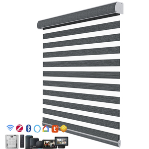 <span class=keywords><strong>Zebra</strong></span> Rèm Shades thông minh con lăn ngựa vằn Shades tự động không dây cơ giới cửa sổ tự nhiên <span class=keywords><strong>Zebra</strong></span> rèm - Product Image 1
