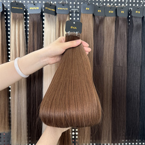 Extensions de cheveux Remy invisibles de luxe 2026 <span class=keywords><strong>ali</strong></span>, qualité professionnelle, Genius Wefts, sans retour, 50g 100g, nouées à la main, teintes - Product Image 4