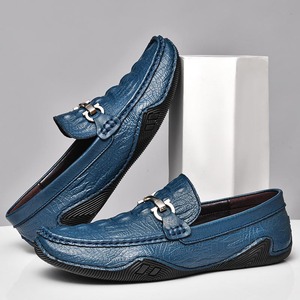 Nuevos Zapatos Casuales de Cuero Genuino Min Ke para Hombre, Mocasines de Marca de Lujo, Transpirables, Antideslizantes, Ligeros, Negros - Product Image 3
