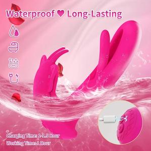 3 in1 Strap on Panty Vibrator <span class=keywords><strong>Dildo</strong></span> für Frauen 9 Flattern 9 Vibrations modi G-Punkt Klitoris Weibliches Sexspielzeug für Frauen Fernbedienung % - Product Image 2