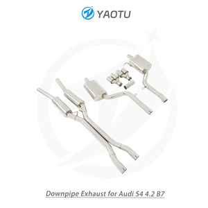 Système d'échappement Catback Valvetronic en acier inoxydable haute performance YT pour <span class=keywords><strong>Audi</strong></span> <span class=keywords><strong>S4</strong></span> 4.2 <span class=keywords><strong>B7</strong></span> - Product Image 2