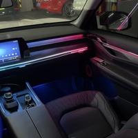 Kit d'éclairage ambiant LED pour voiture, éclairage ambiant pour l'intérieur de la voiture, acrylique, 64 couleurs, éclairage étoilé pour Ford Edge L 2023-2026