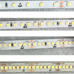 SMD2835 Strip LED CRI90 60 120 LED Per Meter, 4.8W 10W Alam Hangat Murni Dingin Putih Garansi 3 Tahun DC 24V 105Lm Per Watt