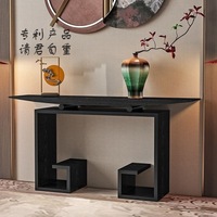 Table d'appoint moderne en bois massif écologique de qualité supérieure avec cadre métallique robuste, table longue, prix d'usine en gros, design d'intérieur