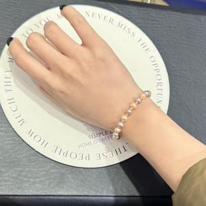 Light Luxury Freshwater Pink Purple <b>Pearl</b> <b>Bracelet</b> <b>for</b> <b>Women</b> Niche Versatile Design Sweet Autumn Winter INS - Product Image 3