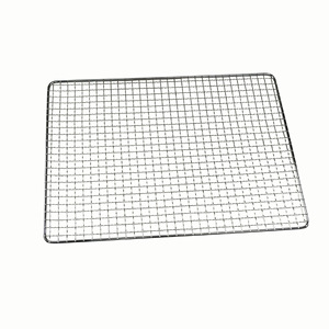 Cooking Grate Reusable Multifunctional Portable BBQ Grill Mesh For Outdoor Cooking Vegetables Meat Fish Square Size HF3.5 - Product Image 1