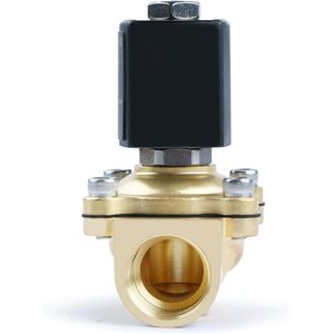 États-Unis Vanne solénoïde en laiton massif 3/4 po 24 V CC normalement fermée pour eau, air, diesel - Product Image 3