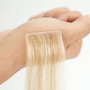 Extensiones de Cabello Ruso Remy de Grado Superior, Tejidas a Mano, Sin Costuras, con Cutícula Alineada, Doble Trama, Inyectadas con Cinta Adhesiva - Product Image 2
