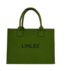 Fourre-tout de luxe sacs en feutre de bureau avec votre logo grand sac à provisions fourre-tout en feutre pour la fête sac fourre-tout en feutre recyclé vert - Product Image 1