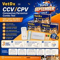 CCV/CPV Sneltest Kit Coronavirus/Parvo Combo Test 2-in-1 Canine Veterinaire Diagnostische Kit