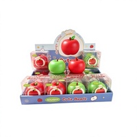 Jouet anti-stress en forme de pomme, blocs de construction transfrontaliers les plus vendus, jouet réaliste en TPR en forme de fruit, emballage cadeau
