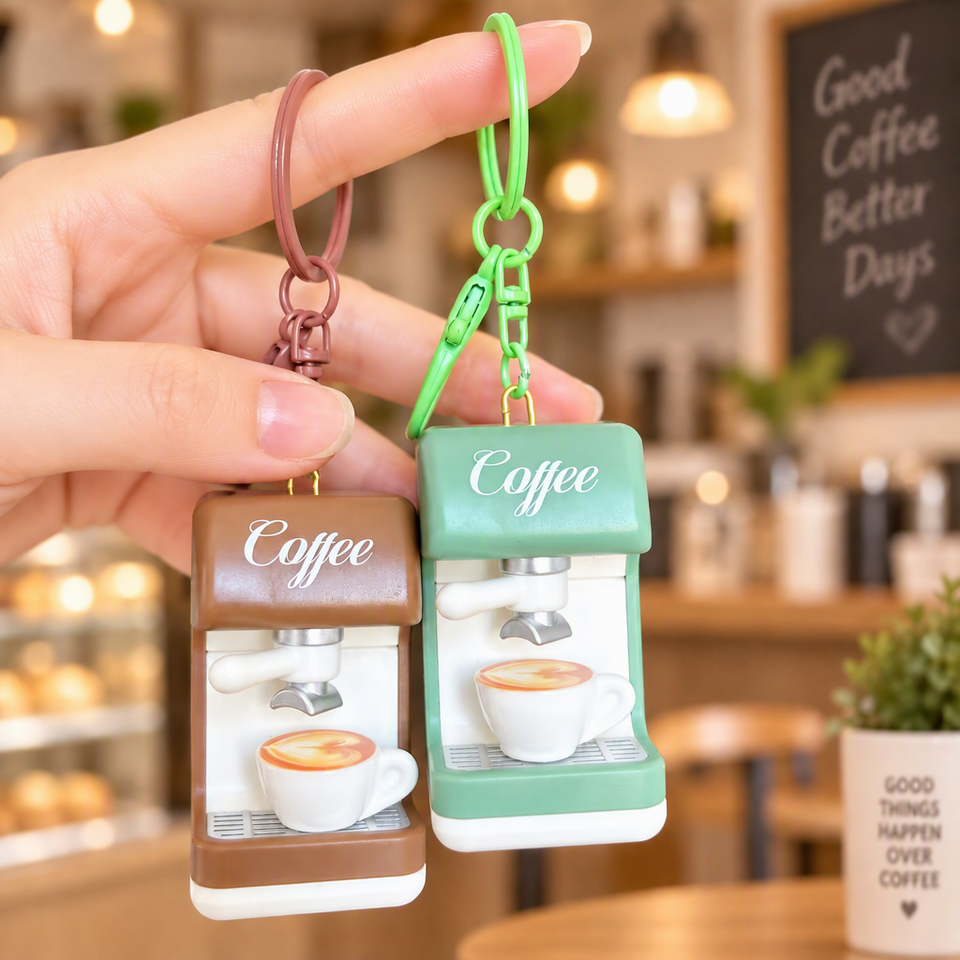Machine Printing Delivery Order Creative Cute Style Plastic Stress-Relief Simulation Coffee Machine ...