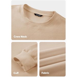 Sudadera de Cuello Redondo para Hombre FOXA, 100% Algodón, Cálida, Básica, Informal, de Manga Larga - Product Image 4