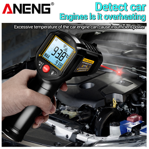ANENG TH202 Thermomètre industriel Capteur laser infrarouge sans contact Instrument de mesure rapide-50 ℃ ~ 600 ℃ ABS personnalisable - Product Image 3