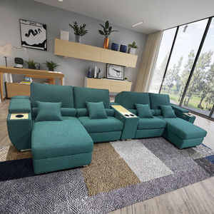 كرسي مسرح منزلي عصري منحني من الجلد الأول كرسي كرسي متعدد الوظائف كهربائي لغرفة المعيشة - Product Image 3