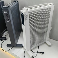 Chauffage électrique Mica Winter, autoportant, petit, portable, 2200W, télécommande, protection contre le basculement et la surchauffe, métal, utilisation domestique et extérieure