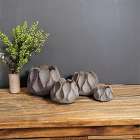 Lianda Pot bunga bentuk Lotus terlaris, Pot desain Modern untuk tanaman sukulen Bonsai Dekorasi lantai berkebun Rumah