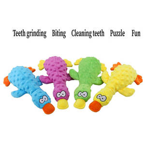 ของเล่นสัตว์เลี้ยงในบ้านทำจากยางลาเท็กซ์ เป็นมิตรกับสิ่งแวดล้อม มีเสียงกรอบแกรบ ของเล่นสุนัขแบบยัดไส้ ทนทาน ช่วยทำความสะอาดฟัน ของเล่นเสียงดังสำหรับลูกสุนัข ของเล่นดึงเล่นเพื่อความสนุก - Product Image 4