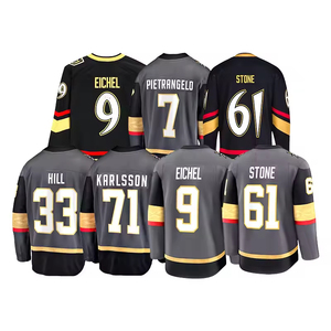 Camiseta de Hockey sobre Hielo Personalizada TOP 2025, Nueva, Cosida, con los Números 9 Elchel, 33 Hill, 61 Stone, 71 Karlsson - Product Image 2