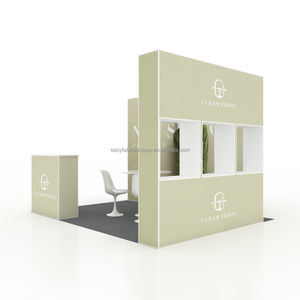 Stand d'exposition portable 10*10 pieds, type <span class=keywords><strong>pop</strong></span>-up, avec vitrine interne pour exposition, installation facile, équipement d'affichage de bannières, en alliage d'aluminium 100% - Product Image 2