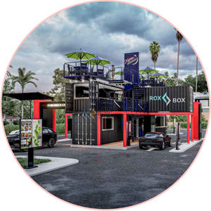 Modern 20ft/40ft Luxury Shipping Container Fast Food Restaurant with Kitchen <b>for</b> <b>Outdoor</b> Kiosk Booth Use <b>for</b> Coffee Shop - Product Image 3