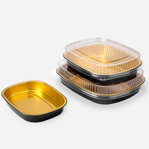 Disposable Smoothwall Aluminum Foil Roasting Container Takeaway Baking Pan