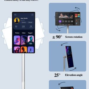 จอภาพพกพา ZhengFeng LCD LED HDTV ขนาด 32 นิ้ว สมาร์ทแอนดรอยด์ 10 ระบบสัมผัส 1080P 60Hz สีขาว พร้อมล้อเลื่อน จอไวด์สกรีน ช่องต่อ USB แบบมี/ไม่มีระบบสมาร์ท - Product Image 5