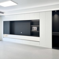 Meubles de salon modernes, supports TV rectangulaires, style moderne et luxueux, meuble TV