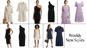 Vestido de Cintura Alta en Color Sólido, Vestido de Verano que Favorece la Figura, Envío de Estilos Variados al por Mayor - Product Image 1