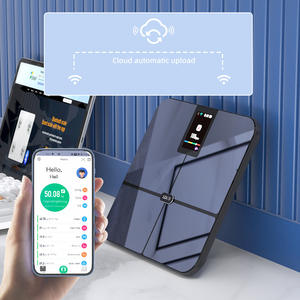 Báscula de Grasa Corporal Lefu Rectangular con Cristal de 5mm, Bluetooth y Wi-Fi, Modo Dual, Sincronización con App, Recargable por USB, para Uso Doméstico - Product Image 1