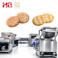 Chaîne de production entièrement automatique de craquelins et de snacks en acier inoxydable de marque HG, machine à gâteaux de riz neige, 380V, capacité 5000
