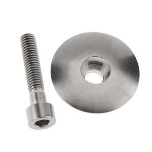 Capuchon supérieur de casque en titane TC4 avec boulon M6x30 pour vélo, 90% de teneur en titane - Product Image 4