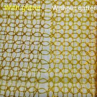 Gold mit Glitzer 4,5CM 6CM PVC-Netzteppich für Außendekoration