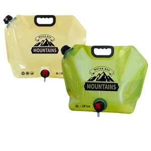 Mountains Water Bag 8L Foldable Outdoor Camping Hydration Bladder Durable Plastic Storage Container - Product Image 1
