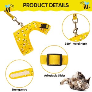 Cross Border Best Selling <strong>cat</strong> <strong>Harness</strong> with Anti Pull Leash Breathable Pet Chest <strong>Harness</strong> - Product Image 4