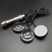 Micro-pickup piezo multifonctionnel sans perçage, universel pour guitare, violon et mandoline, avec puce sonore à 3 têtes