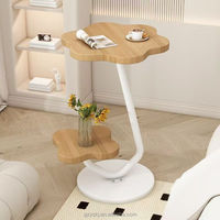 Petite table console de style rétro avec support de rangement pour la maison salon chambre ou balcon café ou utilisation latérale