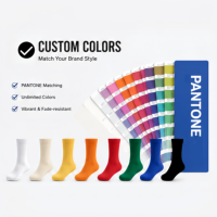 Chaussettes de sport personnalisées, faible MOQ, processus jacquard, logo OEM, chaussettes mi-mollet, couleur personnalisée, chaussettes athlétiques en coton, fabrication en usine