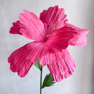 Vente en gros de porte-fleurs géant en papier fait à la main, grande fleur en papier pour la décoration d'événement - Product Image 1