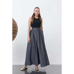 กระโปรงยีนส์ผู้หญิง เอวจับจีบ แต่งเข็มขัด ปรับได้ รุ่น 20649ETK - Product Image 5