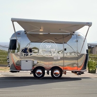 Remorque de camping tendance OEM, tente, événements, camion de restauration avec salle de bain pour les voyages hebdomadaires en famille