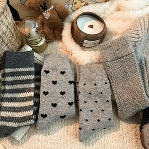 Women's Autumn <b>Winter</b> Thick Mid Calf <b>Socks</b> Cotton Thermo Sweat Absorbing Lounge <b>Socks</b> For Youth 18 40 Years Old - Product Image 1