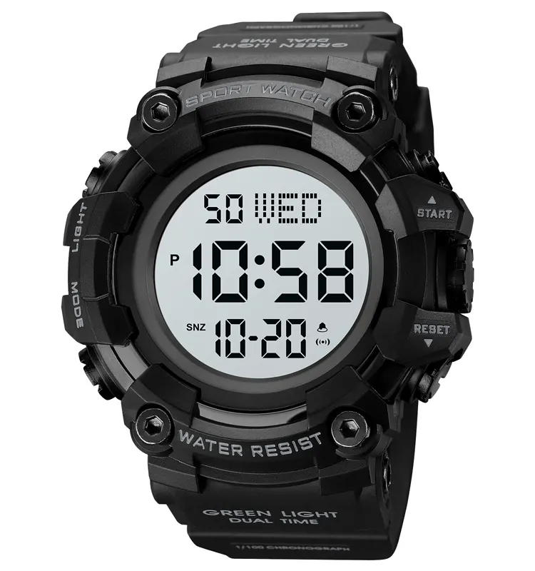 Tactical Skmei Watch For Men Outdoor Sport Wrist Large Analog Dual Display Digital Watches China Manufacture